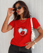 Camiseta 100% Algodão Feminina "Amor De Mãe Mais Bonito Que Existe" Dia Das Mães