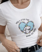 Camiseta 100% Algodão Feminina "Amor De Mãe Mais Bonito Que Existe" Dia Das Mães
