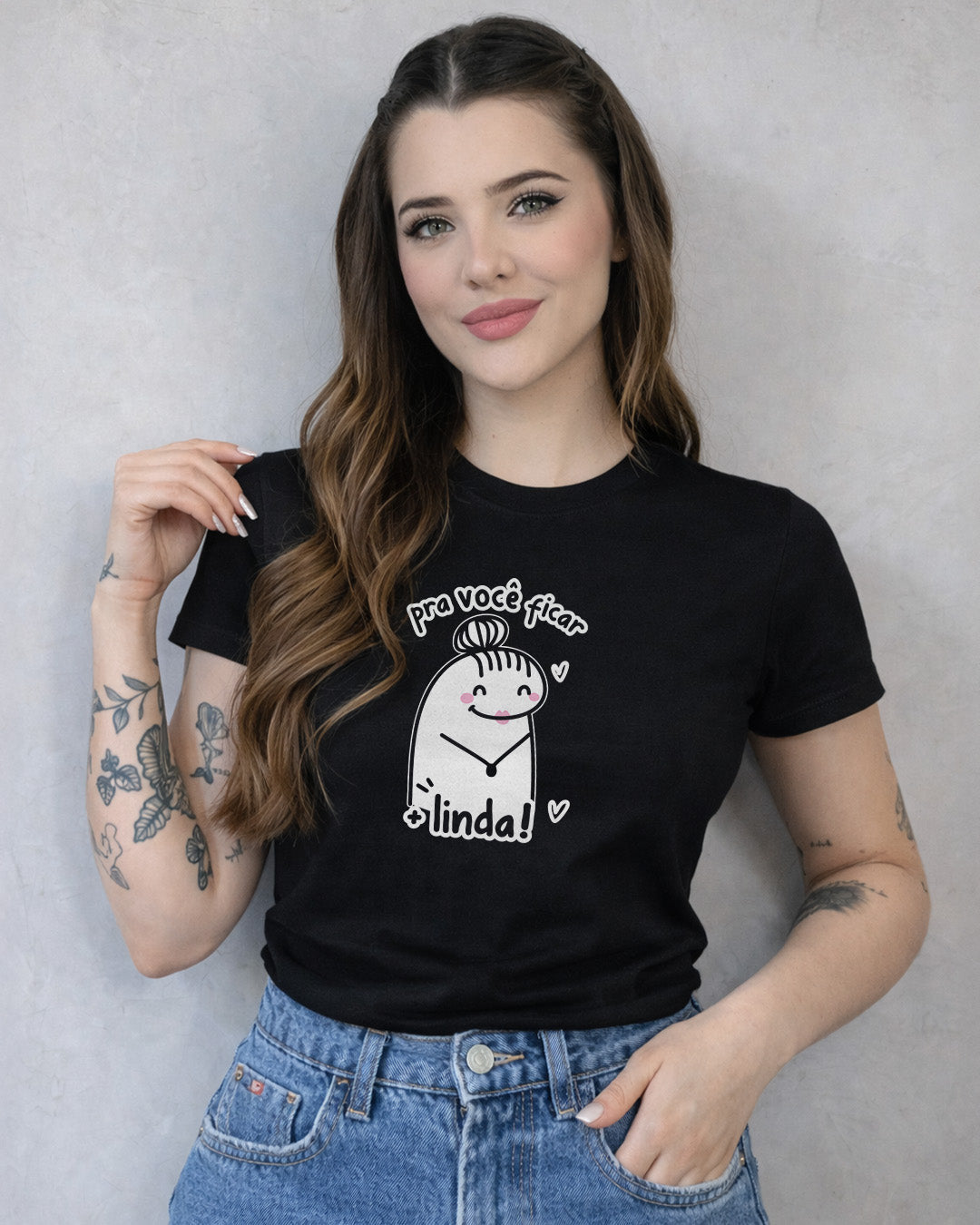 Camiseta Dia Das Mães Feminina 100% Algodão "Pra Você Ficar Mais Linda!"