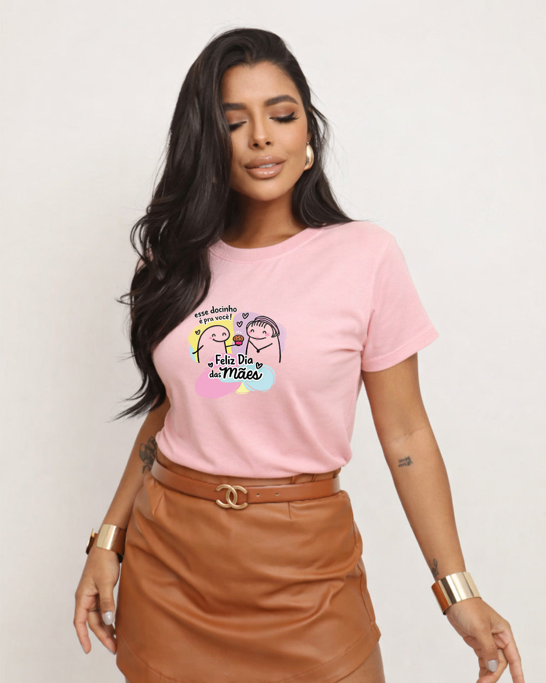 Camiseta Dia Das Mães Feminina "Esse Docinho É Todo Seu" 100% Algodão