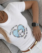 Camiseta 100% Algodão Feminina "Amor De Mãe Mais Bonito Que Existe" Dia Das Mães