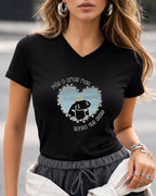 Camiseta 100% Algodão Feminina "Amor De Mãe Mais Bonito Que Existe" Dia Das Mães