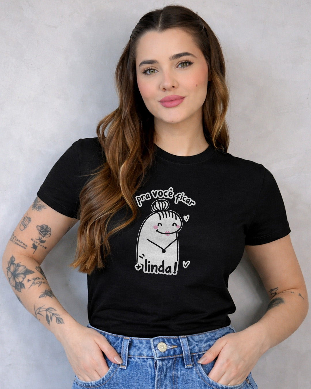Camiseta Dia Das Mães Feminina 100% Algodão "Pra Você Ficar Mais Linda!"