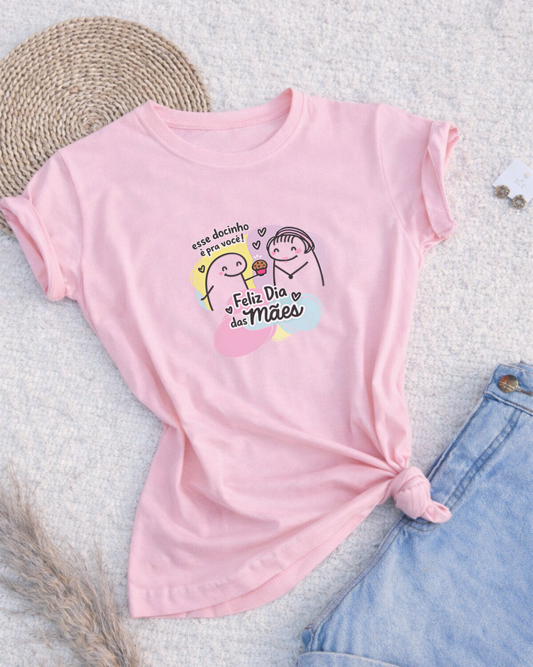 Camiseta Dia Das Mães Feminina "Esse Docinho É Todo Seu" 100% Algodão