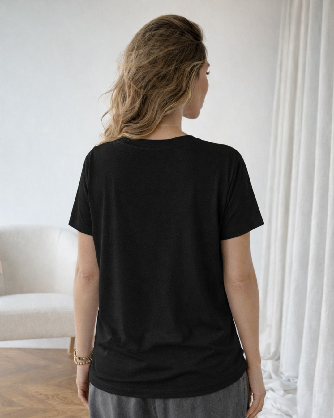 Camiseta Feminina 100% Algodão "Super Mãe Super Mulher" Dia Das Mães