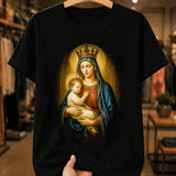 Camiseta Feminina Nossa Senhora Com Menino Jesus