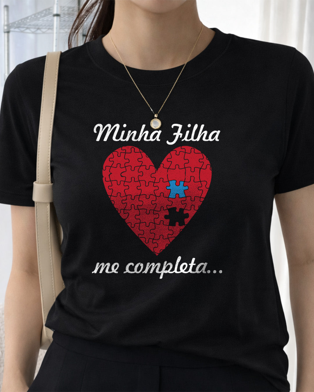 Camiseta Feminina 100% Algodão "Minha Filha" Dia Das Mães
