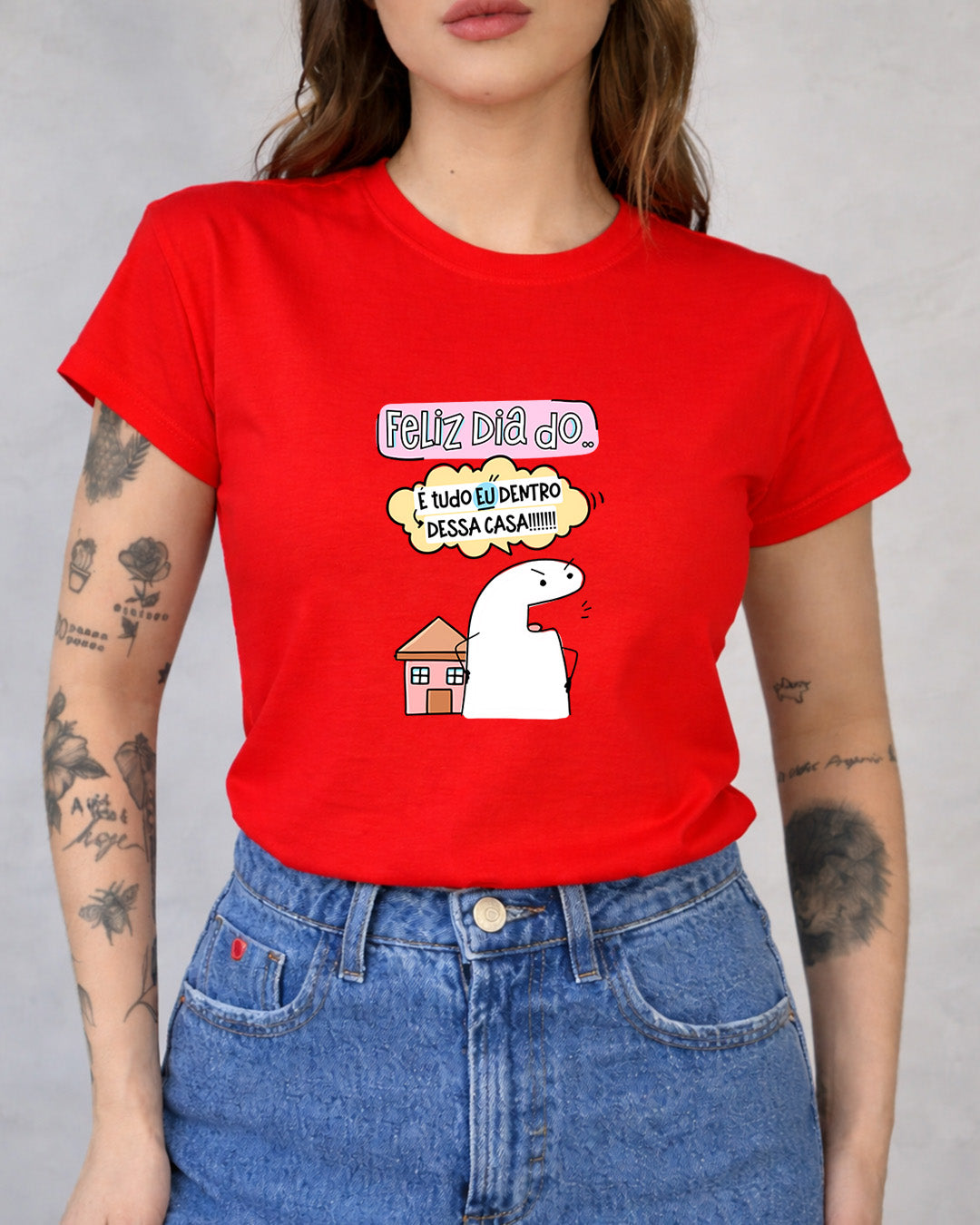 Camiseta Feminina 100% Algodão "É Tudo Eu" Dia Das Mães