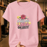 Camiseta Feminina 100% Algodão "A Mãe Mais Linda" Dia Das Mães