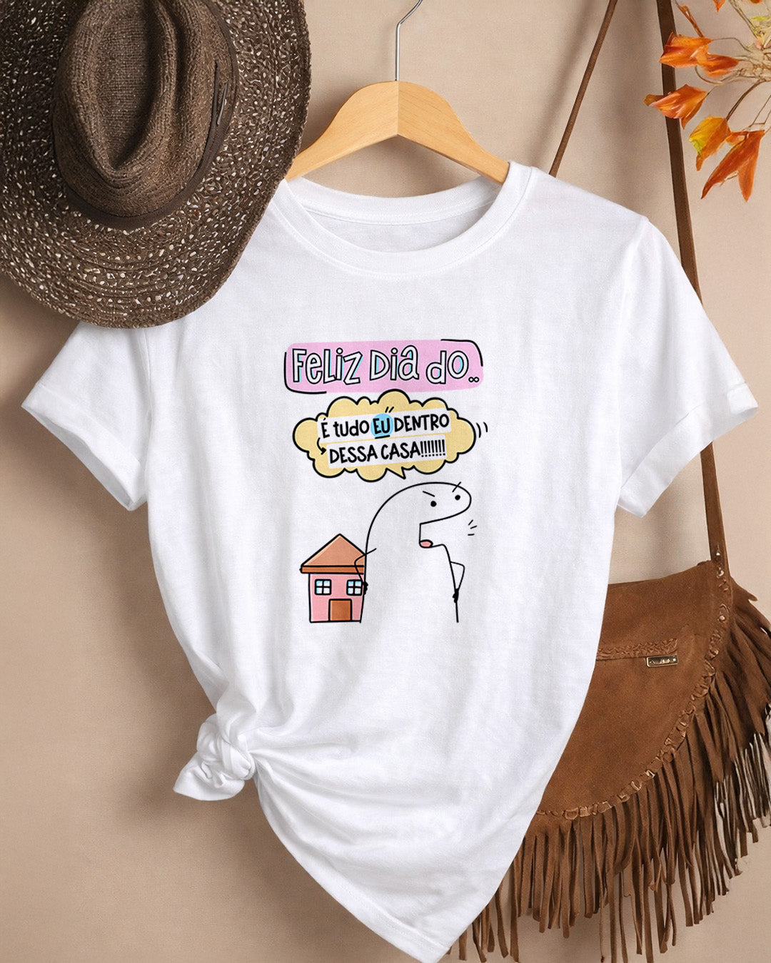 Camiseta Feminina 100% Algodão "É Tudo Eu" Dia Das Mães
