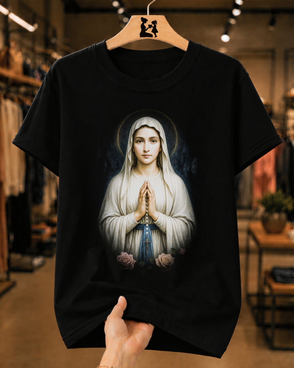 Camiseta Feminina Nossa Senhora Em Oração