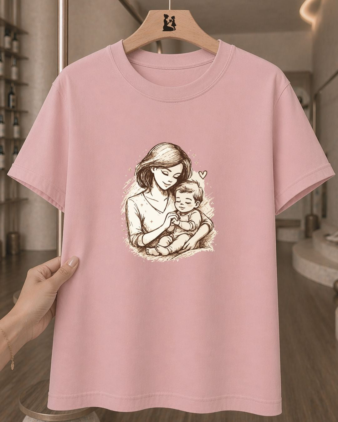 Camiseta Feminina Amor De Mãe Em Cada Abraço