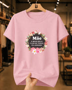 Camiseta Feminina 100% Algodão "Mãe A Mais Bela" Dia Das Mães