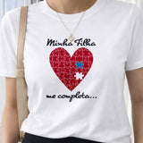 Camiseta Feminina 100% Algodão "Minha Filha" Dia Das Mães
