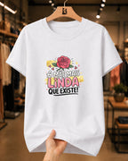 Camiseta Feminina 100% Algodão "A Mãe Mais Linda" Dia Das Mães