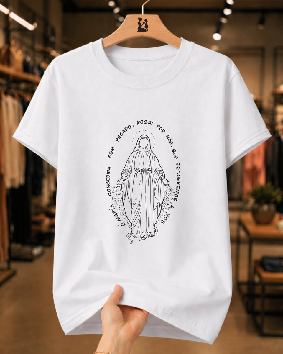 Camiseta Católica Maria Concebida Sem Pecado