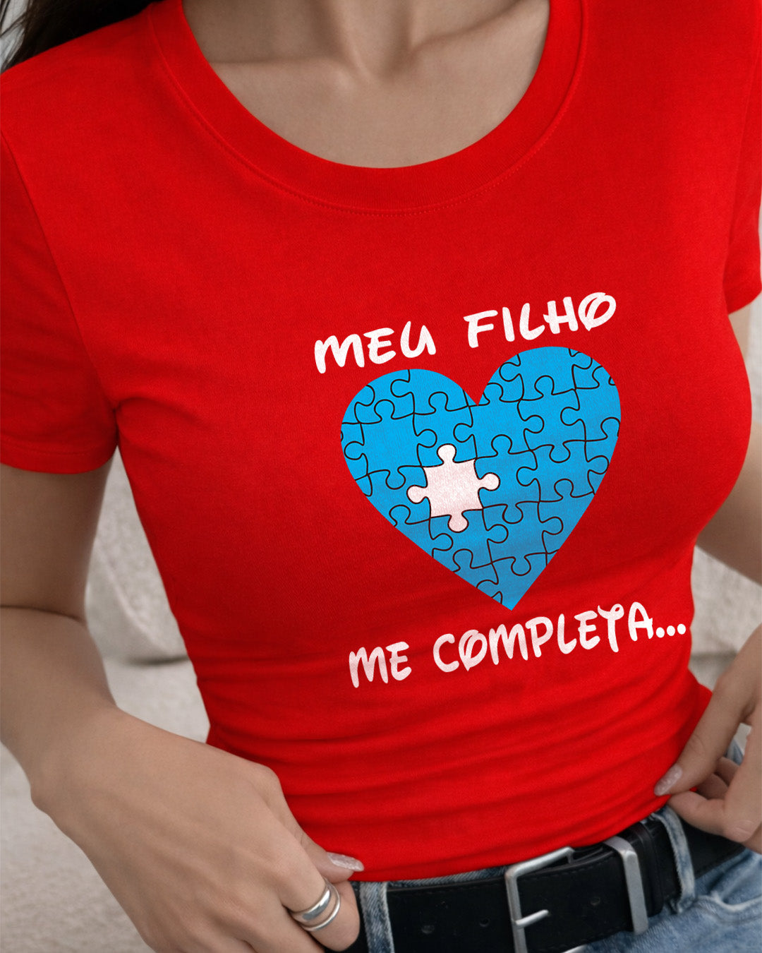 Camiseta Feminina 100% Algodão "Meu Filho" Dia Das Mães