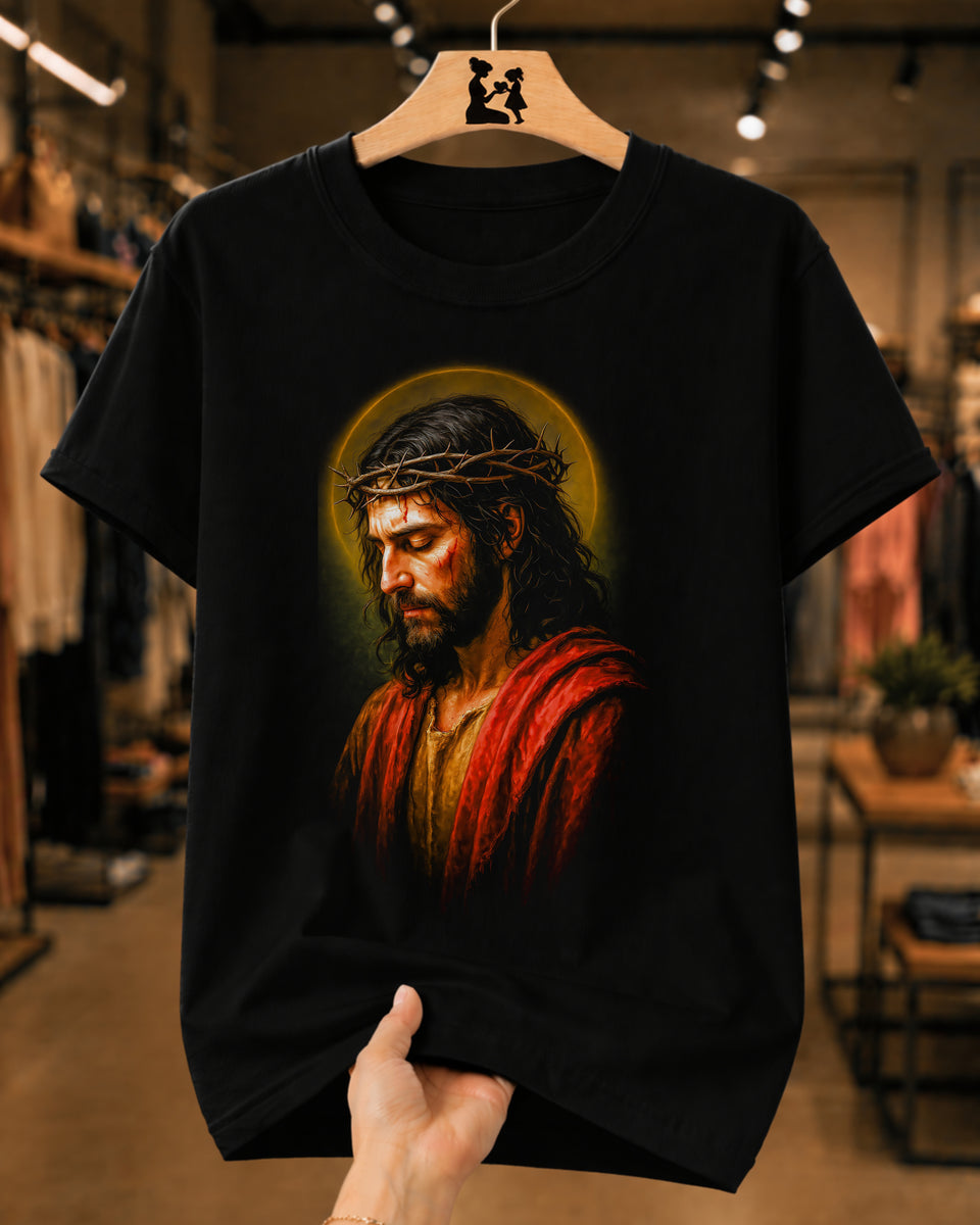 Camiseta Feminina Jesus Cristo Coroa De Espinhos