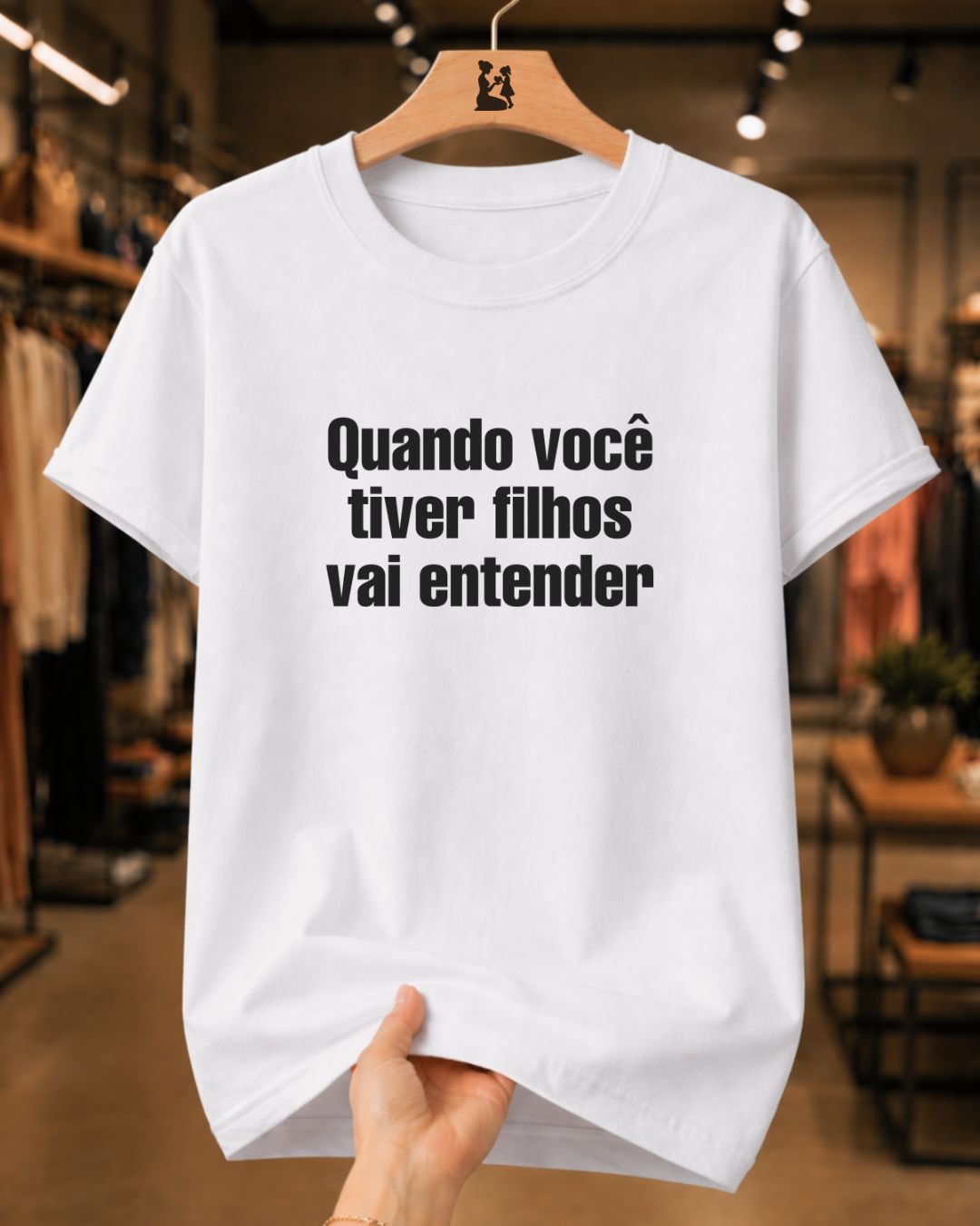 Camiseta Feminina 100% Algodão "Vai Entender" Dia Das Mães