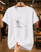 Camiseta Cristã Jesus Carregando A Cruz