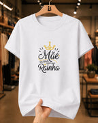 Camiseta Dia Das Mães Feminina "Mãe Um Título Maior" 100% Algodão