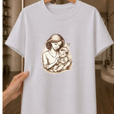 Camiseta Feminina Amor De Mãe Em Cada Abraço