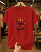 Camiseta Dia Das Mães Feminina "Mãe Um Título Maior" 100% Algodão
