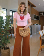 Camiseta Feminina 100% Algodão "Minha Filha" Dia Das Mães