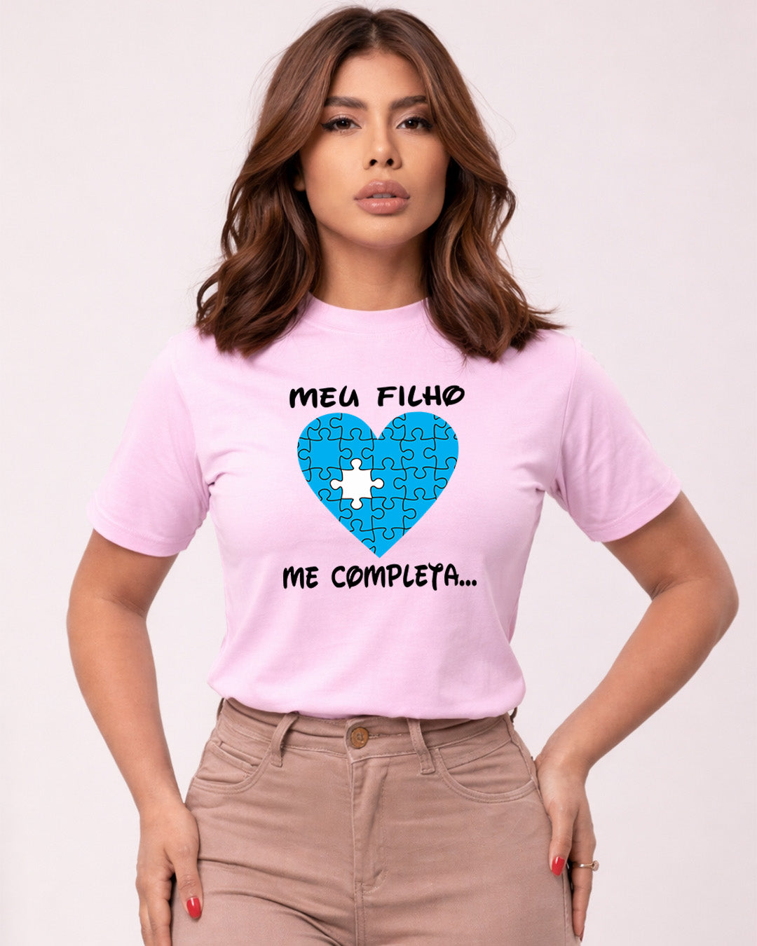 Camiseta Feminina 100% Algodão "Meu Filho" Dia Das Mães