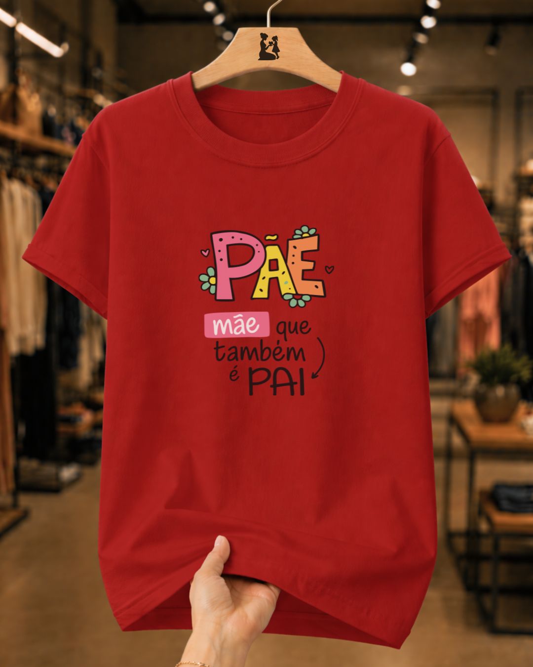 Camiseta Feminina Pãe Mãe Que Também É Pai