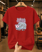 Camiseta Feminina 100% Algodão "Mãe 24h Por Dia" Dia Das Mães