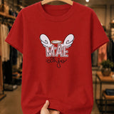 Camiseta Feminina 100% Algodão "Mãe De Anjo" Dia Das Mães