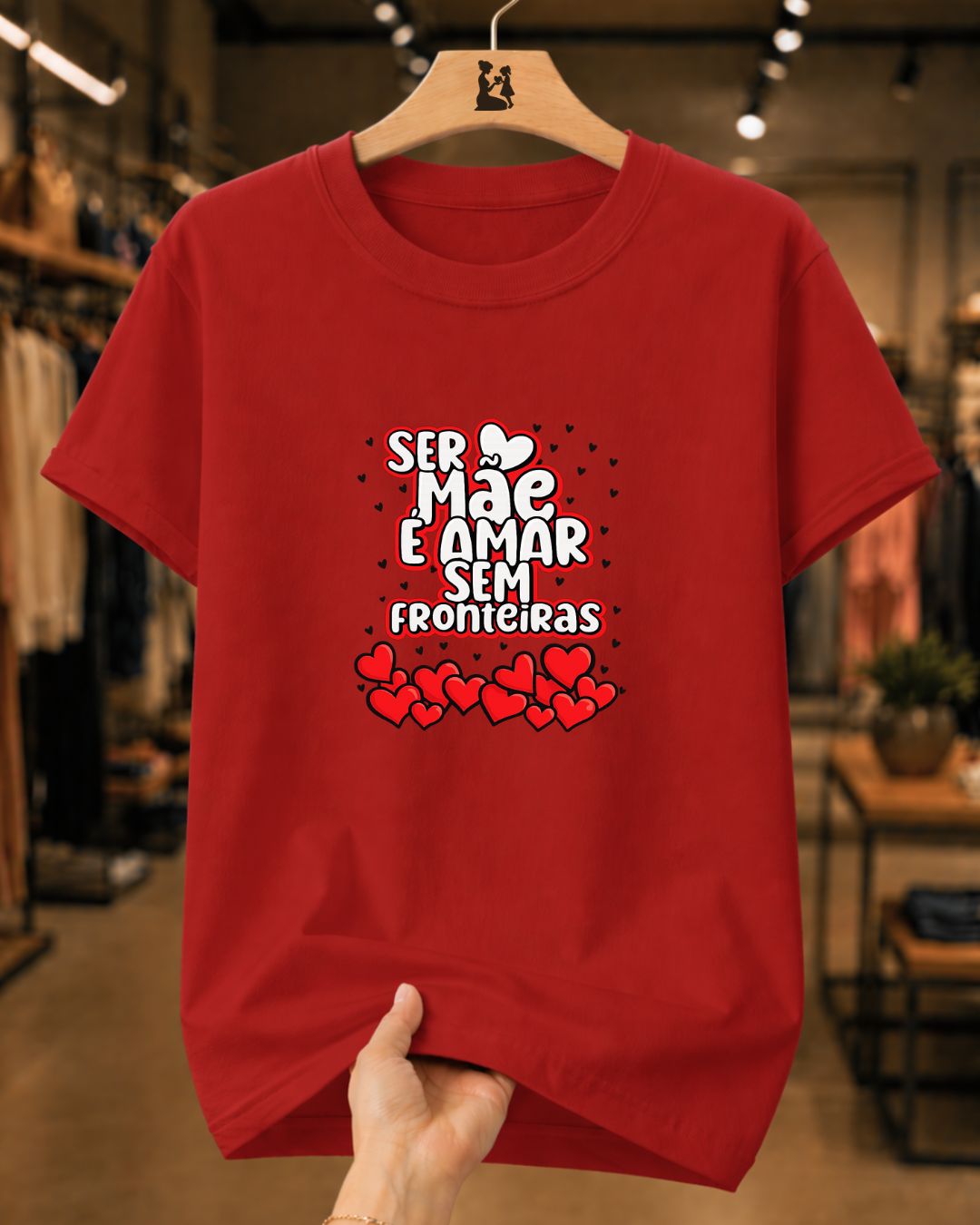 Camiseta Feminina 100% Algodão "Ser Mãe É" Dia Das Mães