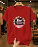 Camiseta Feminina 100% Algodão "Mãe A Mais Bela" Dia Das Mães