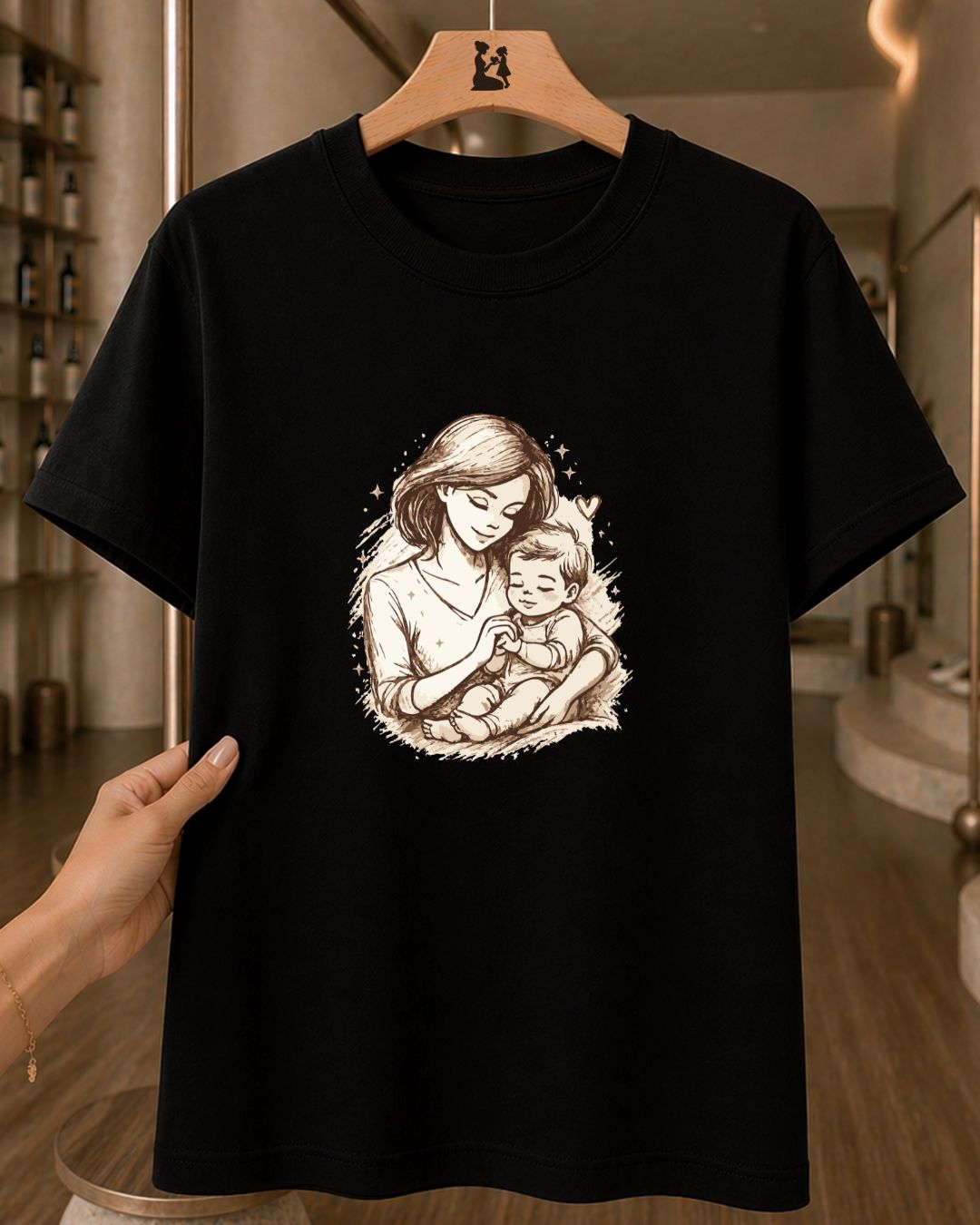 Camiseta Feminina Amor De Mãe Em Cada Abraço