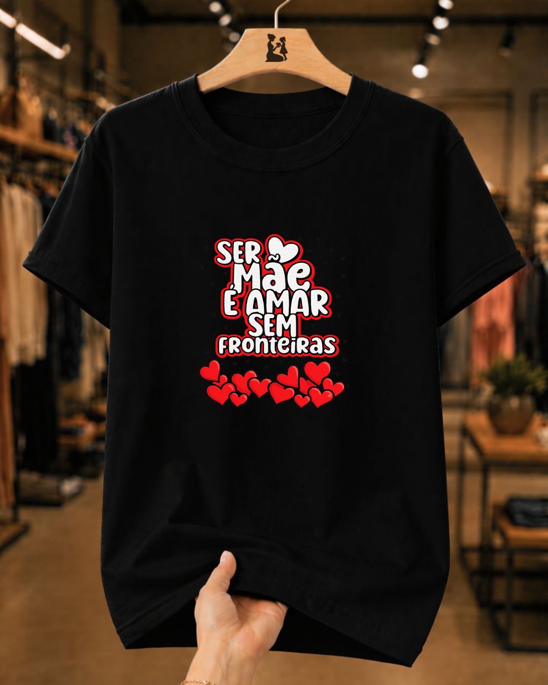 Camiseta Feminina 100% Algodão "Ser Mãe É" Dia Das Mães