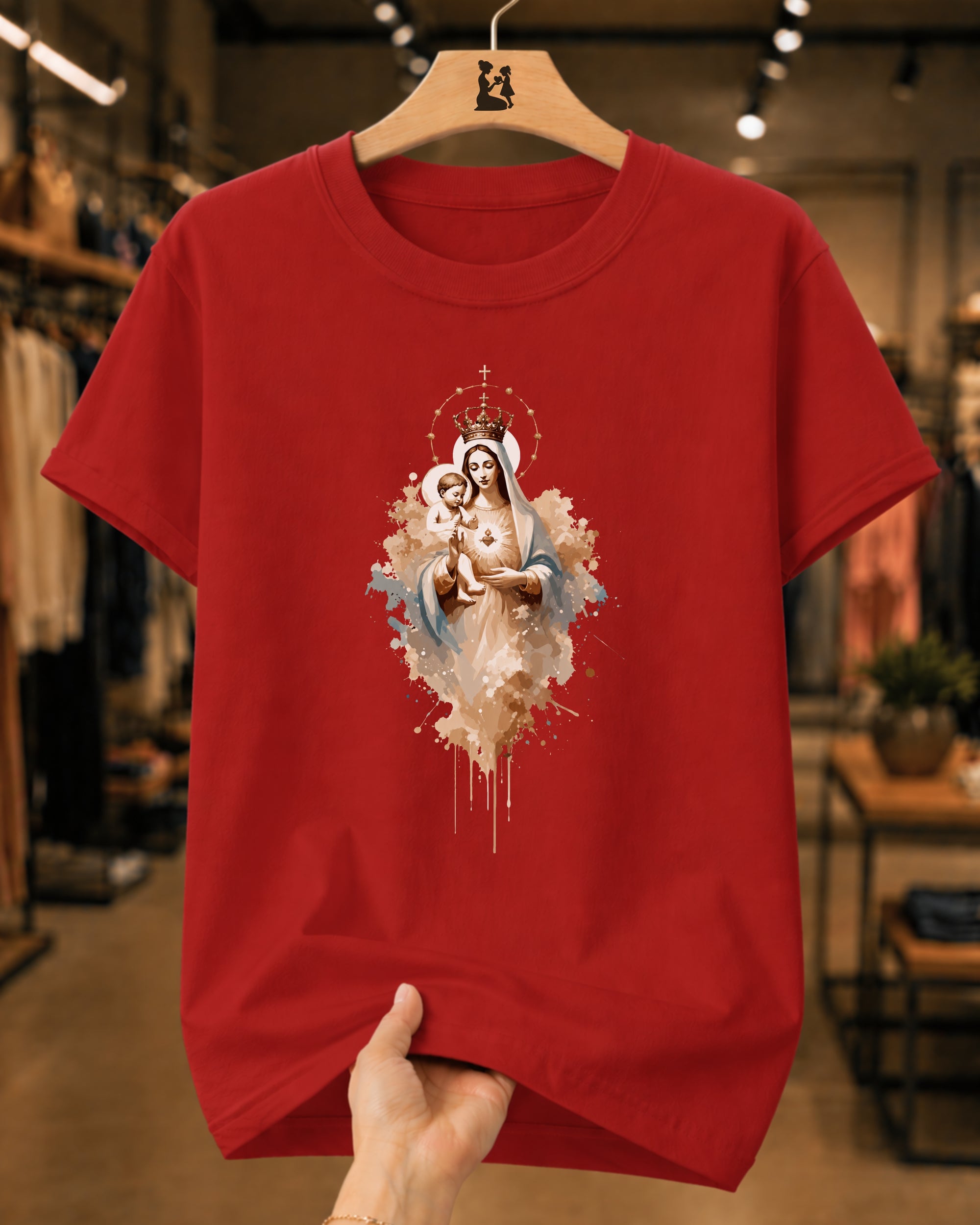 Camiseta Católica Nossa Senhora Com Menino