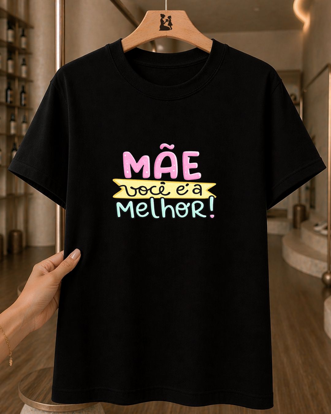 Camiseta Feminina 100% Algodão "Mãe Você É A Melhor" Dia Das Mães