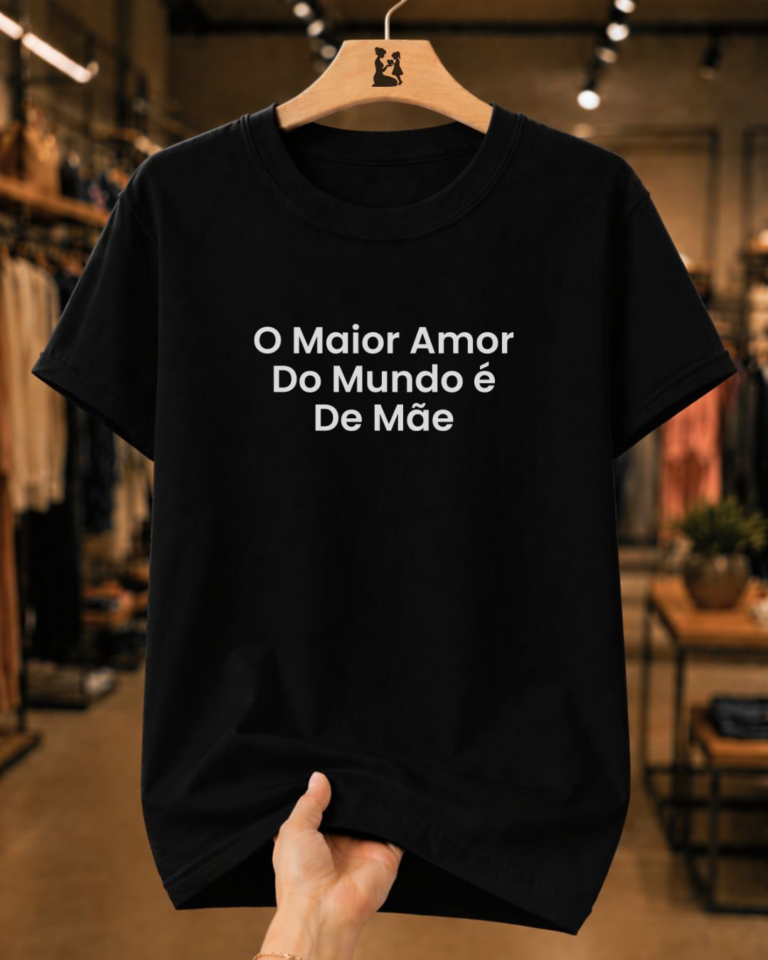 Camiseta Feminina 100% Algodão "O Maior Amor" Dia Das Mães