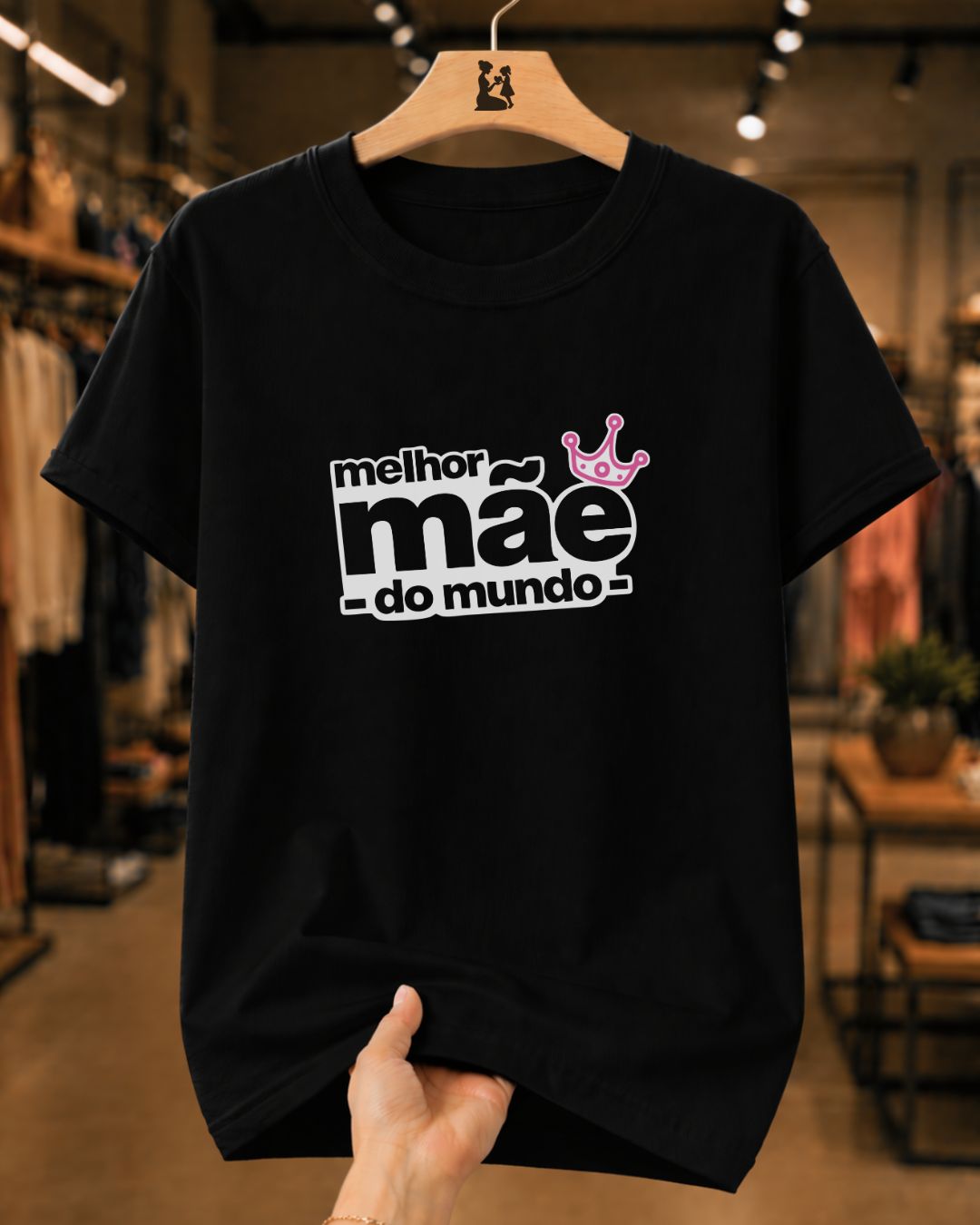 Camiseta Dia Das Mães Feminina "Melhor Coroa Do Mundo" 100% Algodão