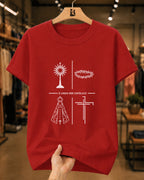 Camiseta Católica Estampa Fé Eucaristia