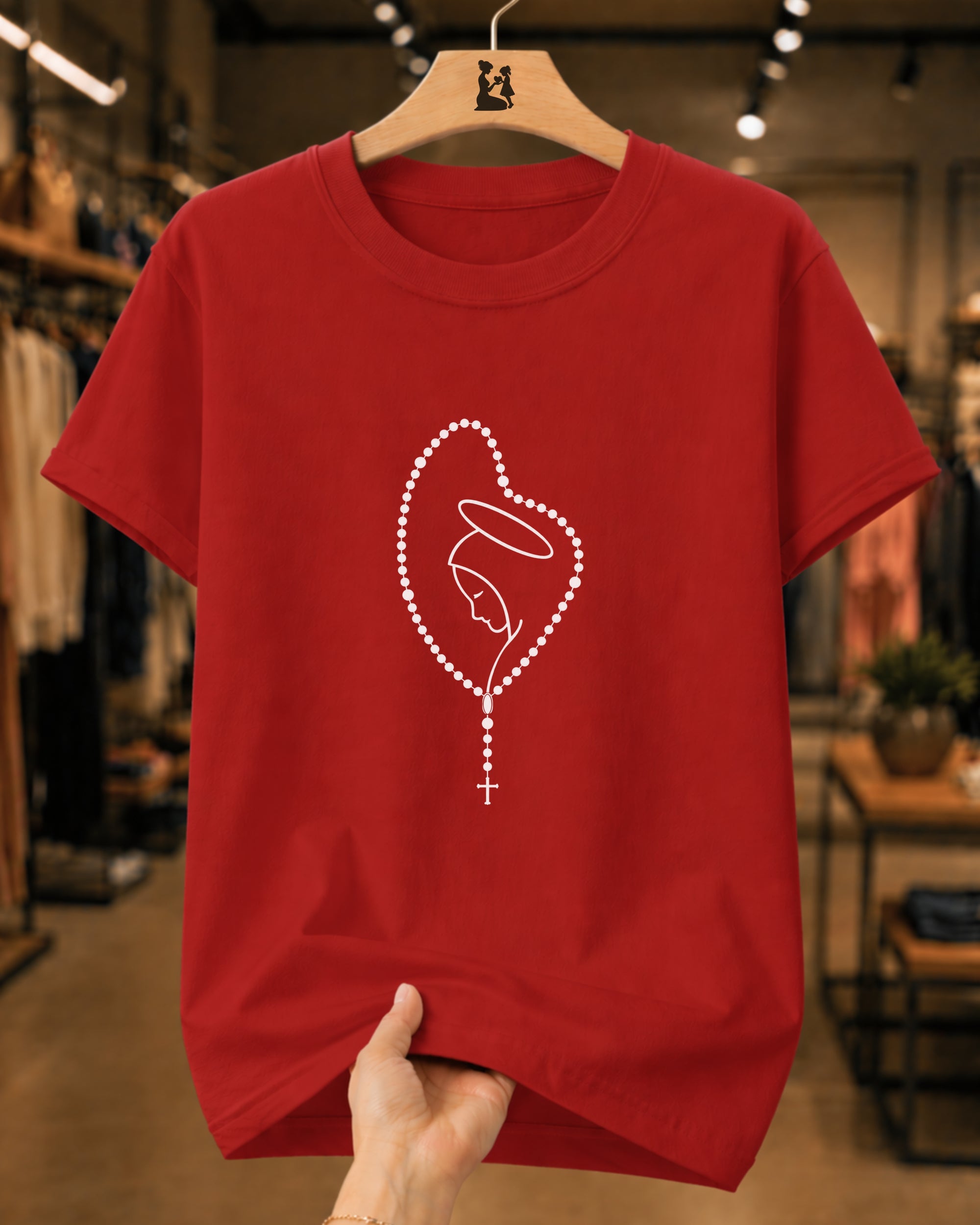 Camiseta Católica Terço Nossa Senhora