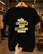 Camiseta Dia Das Mães Feminina "Mãe O Amor Mais Lindo" 100% Algodão