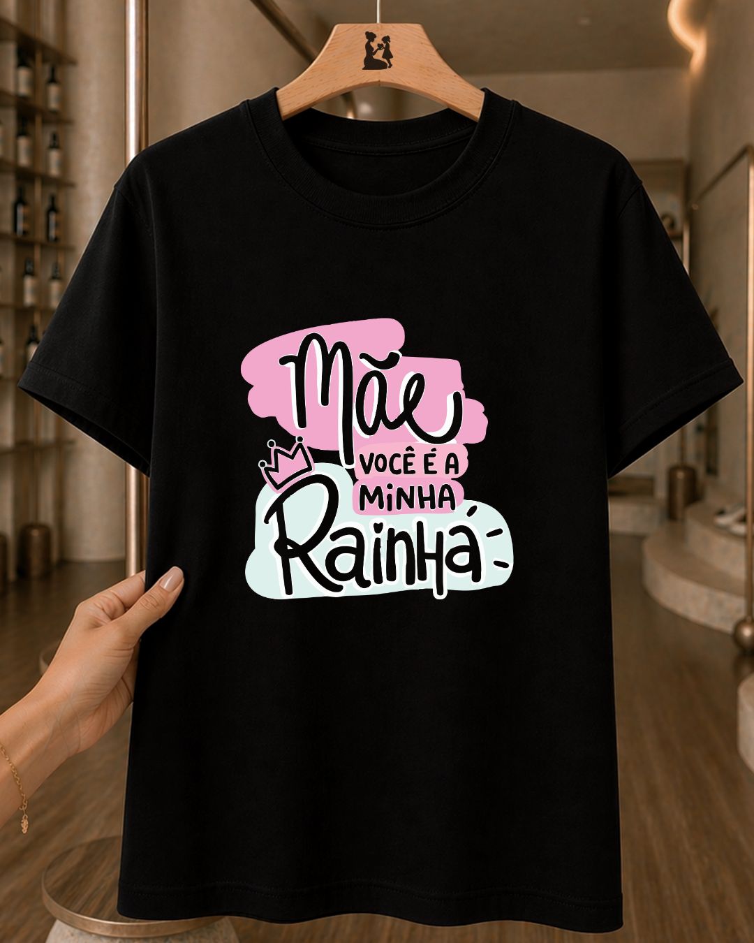 Camiseta Feminina Mãe Você É A Minha Rainha