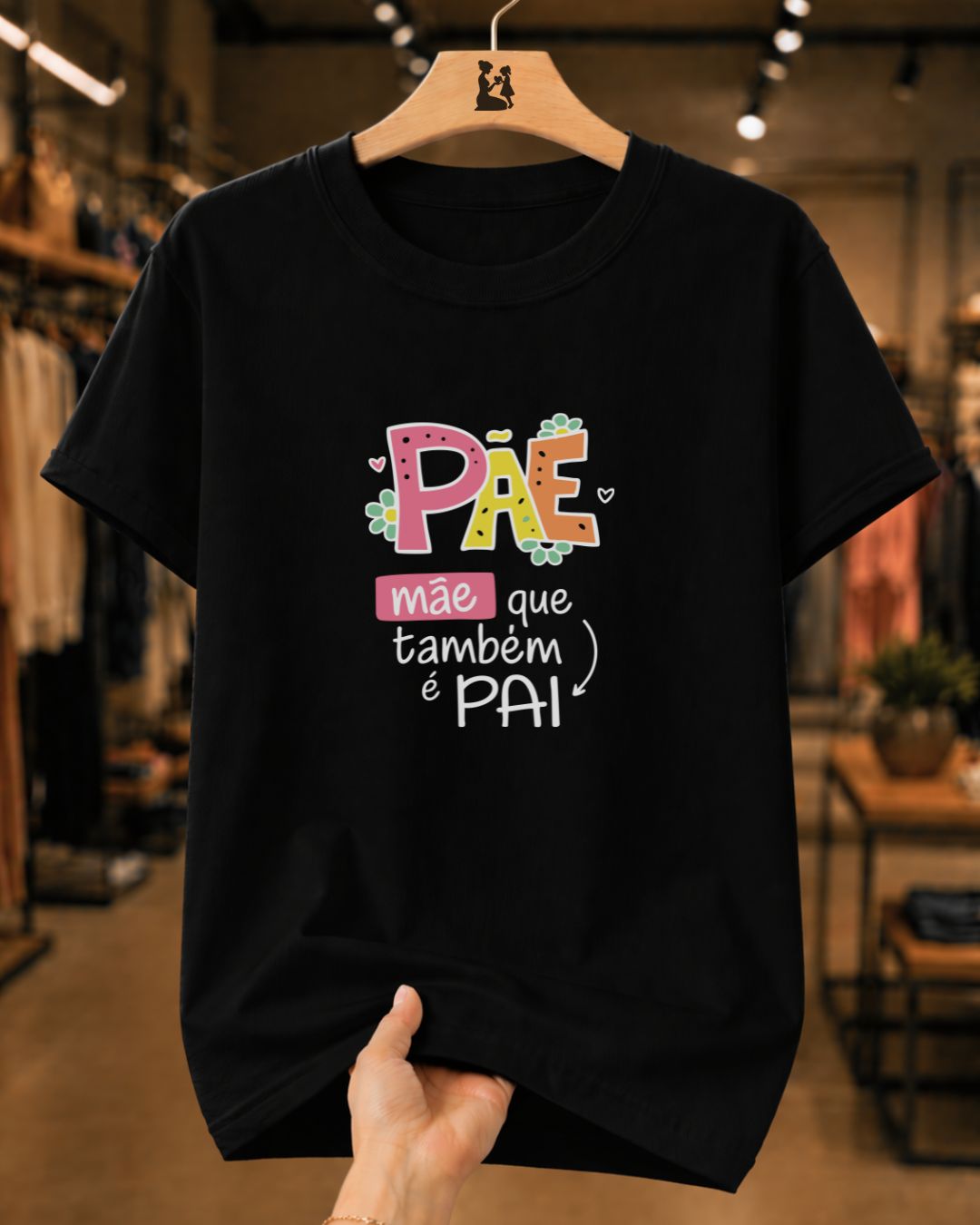 Camiseta Feminina Pãe Mãe Que Também É Pai