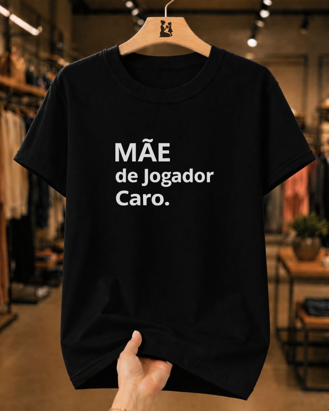 Camiseta Feminina Dia Das Mães "Jogador Caro" 100% Algodão