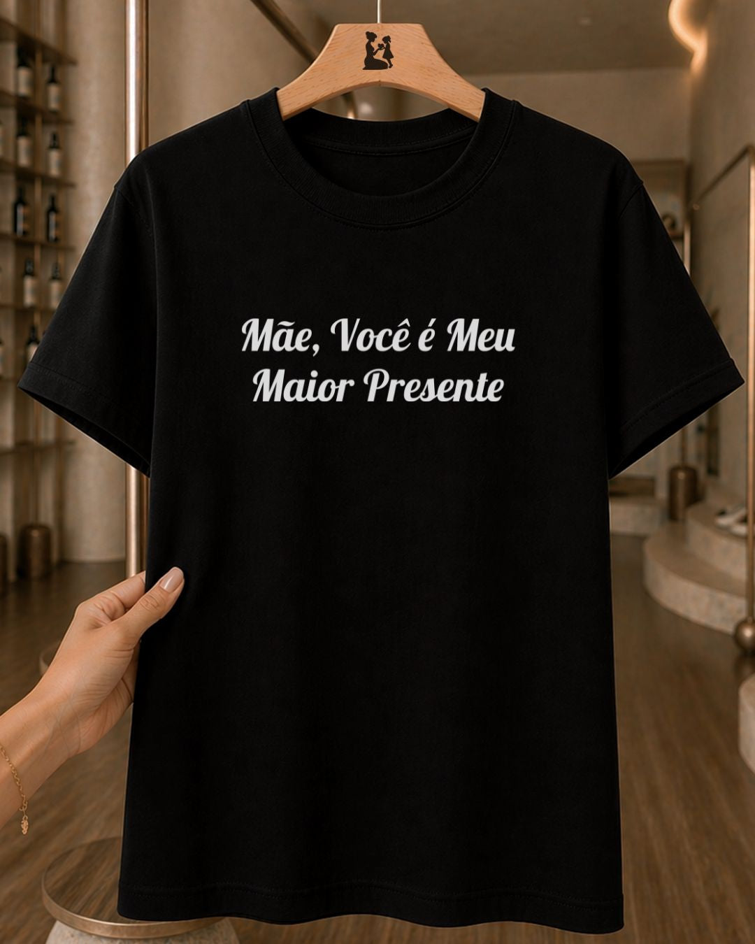 Camiseta Feminina 100% Algodão "Meu Maior Presente" Dia Das Mães