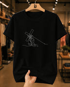 Camiseta Cristã Jesus Carregando A Cruz