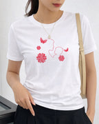 Camiseta 100% Algodão Feminina "Amor De Mãe É Eterno" Dia Das Mães