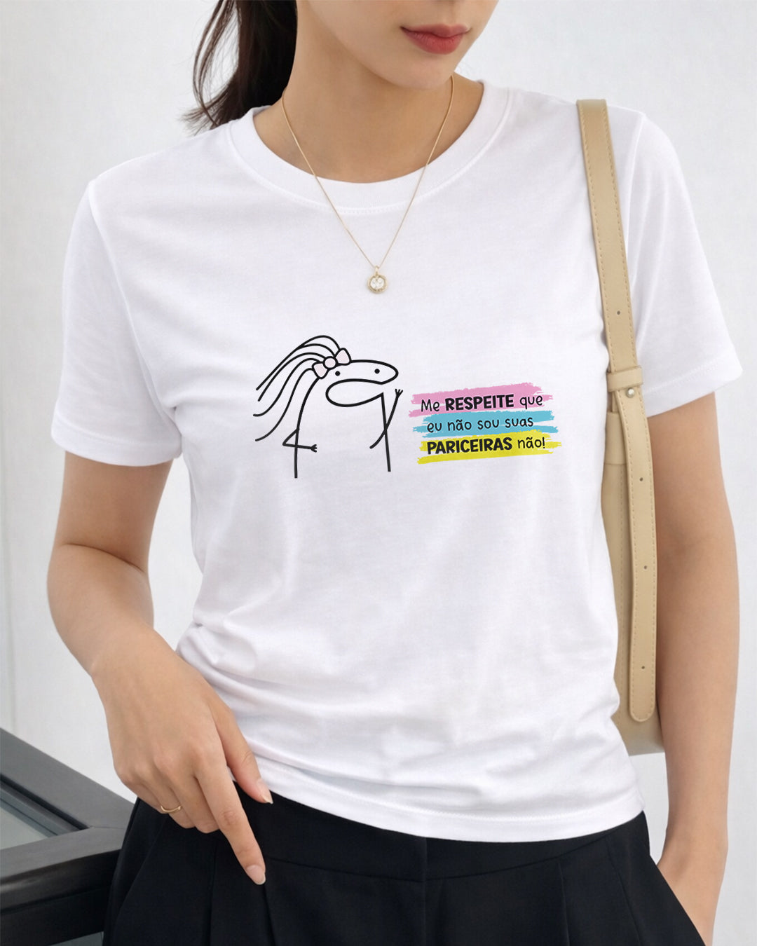 Camiseta 100% Algodão Feminina "Eu Não Sou Suas Pariceiras Não!" Dia Das Mães